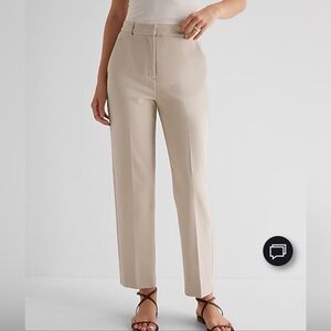 Express Editor Super High Waisted Straight Ankle Pant